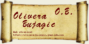 Olivera Bujagić vizit kartica